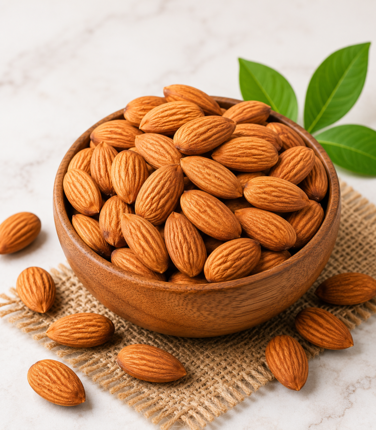 Premium Kashmiri almonds carefully selected for freshness, taste, and nutrition.