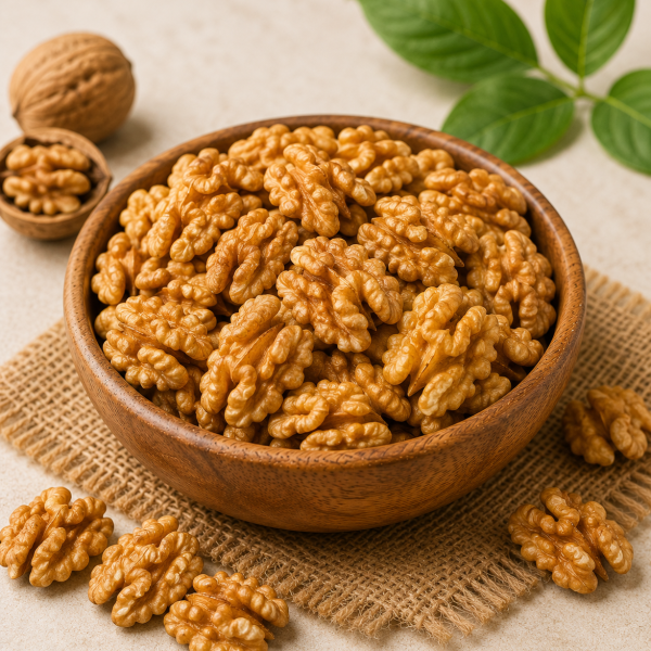 Fresh and crunchy walnut kernels rich in healthy fats, protein, and nutrients. Highlights Handpicked Quality Fresh Crop Rich in Omega-3 Natural Taste